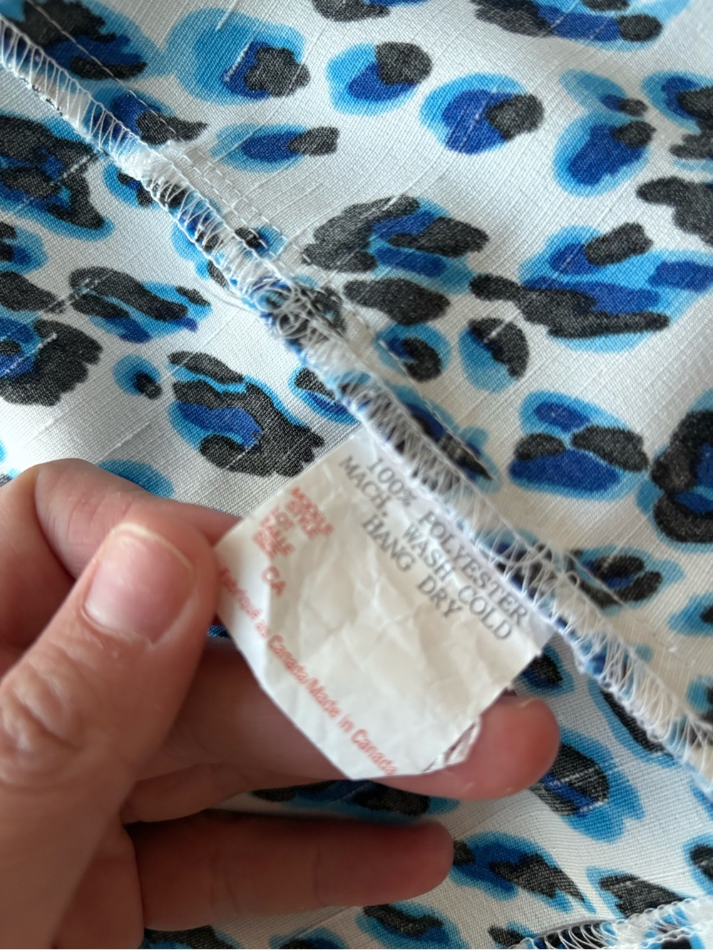 🇨🇦Blue Leopard Print Jacket S Petite - Picture 5 of 5